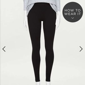 NWT Loft Outlet Charcoal Grey Ponte Leggings XL